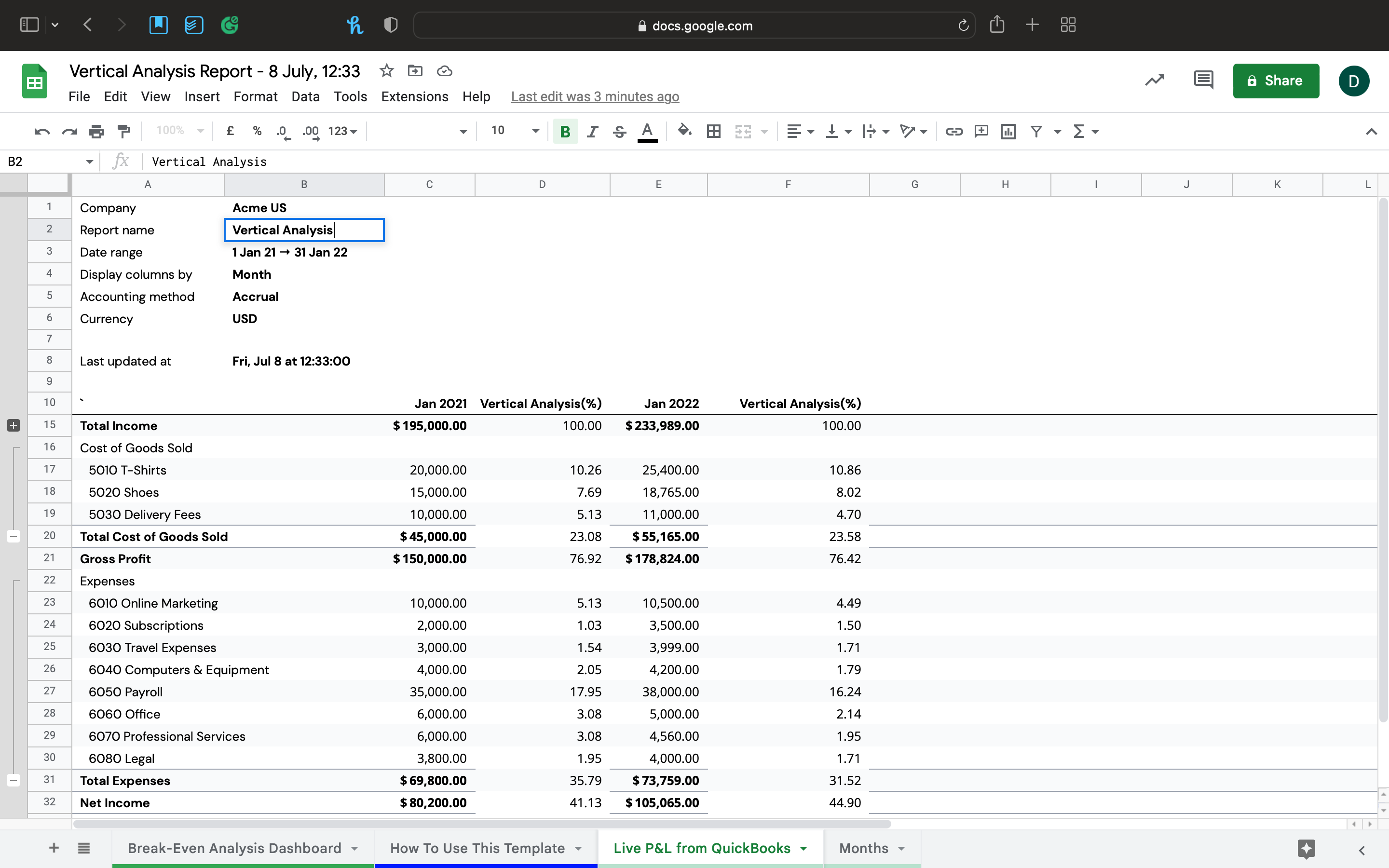 Vertical Analysis (Everything you need to know) LiveFlow